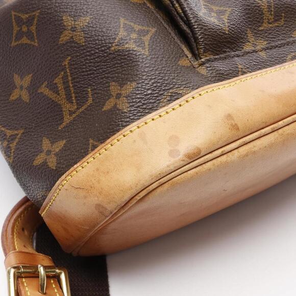 LOUIS VUITTON Brown Monogram Leather Backpack - Picture 10 of 11